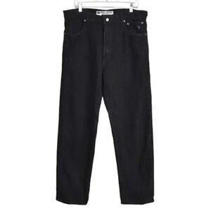 Harley  Davidson Black Jeans Denim Biker Moto Size 38x32